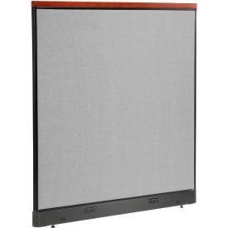 GLOBAL EQUIPMENT Interion    Deluxe Electric Office Partition Panel, 60-1/4"W x 65-1/2"H, Gray 277563EGY